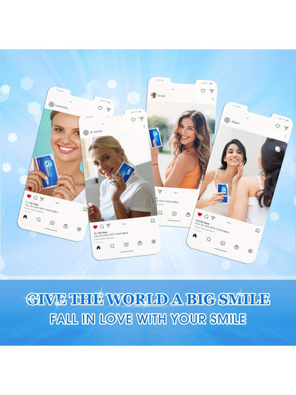 أشرطة تبييض الأسنان الحساسة ، أشرطة تبييض الأسنان الفعالة لتبييض الأسنان تقلل الحساسية وتساعد على إزالة البقع الناتجة عن التدخين/القهوة/الصودا