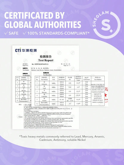 SHEGLAM قلم تحديد العيون السائل مضاد للماء باللون الأسود-مضاد للتعرق والتلطخ-ماط دائم ، تحديد احترافي للعيون