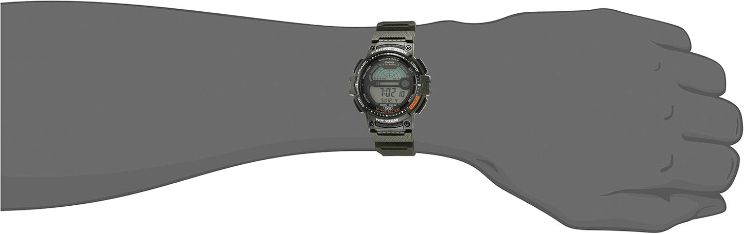Casio Men's Fishing Timer Quartz Watch with Resin Strap